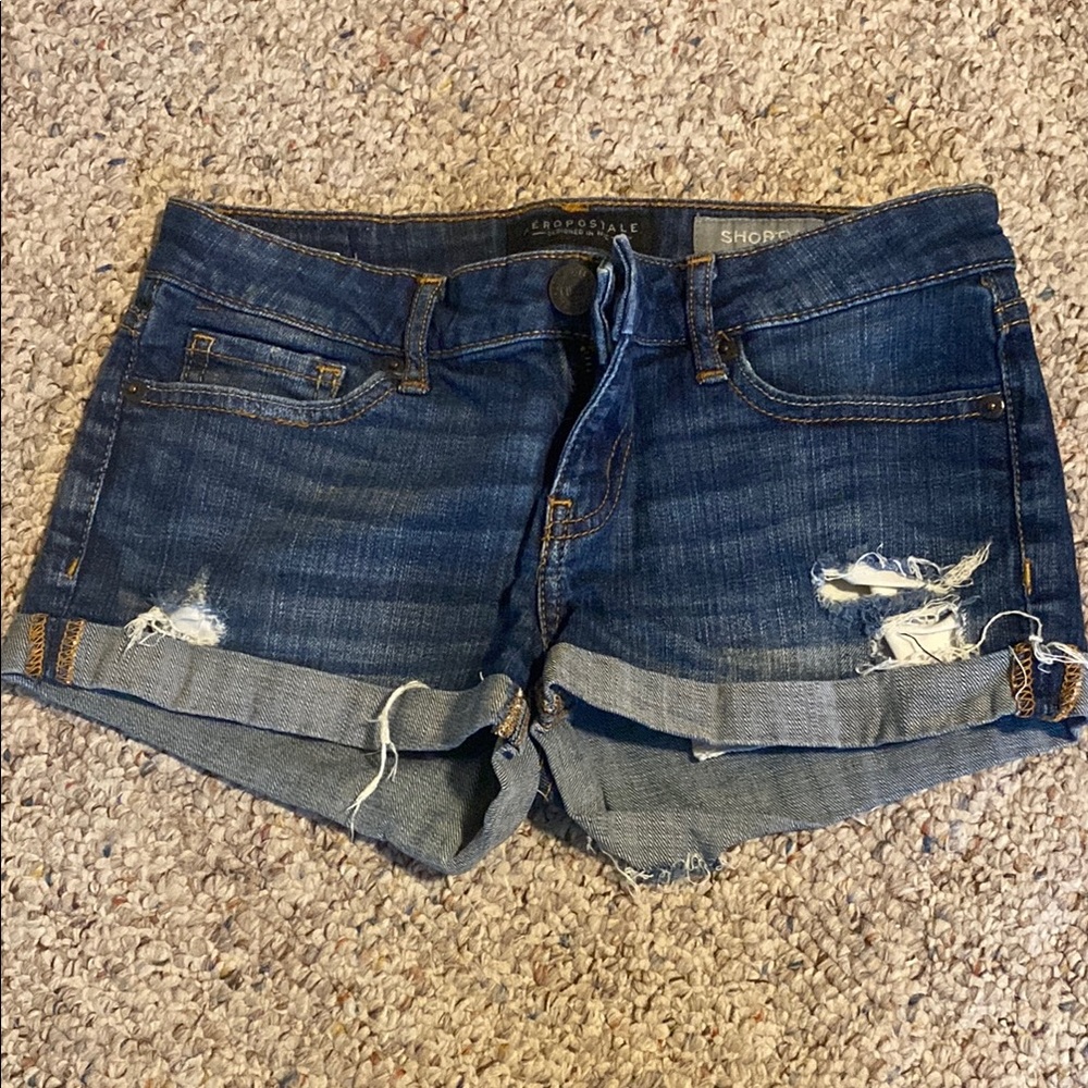 Blue Denim Aeropostale Shorts